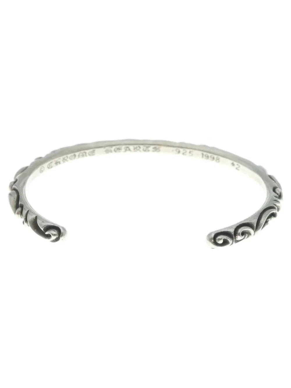 Chrome Hearts Bangle Scroll Bandbangle Bracelet Silver